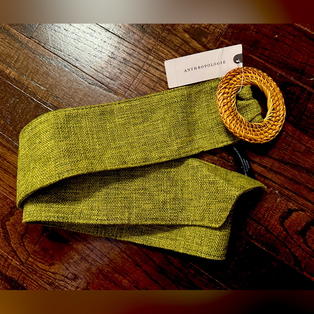 Anthropologie Women’s Olive Belt - Medium